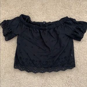 Madewell eyelet top barely worn!